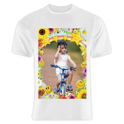 "Personalised White T-shirt  - code 16C - Click here to View more details about this Product